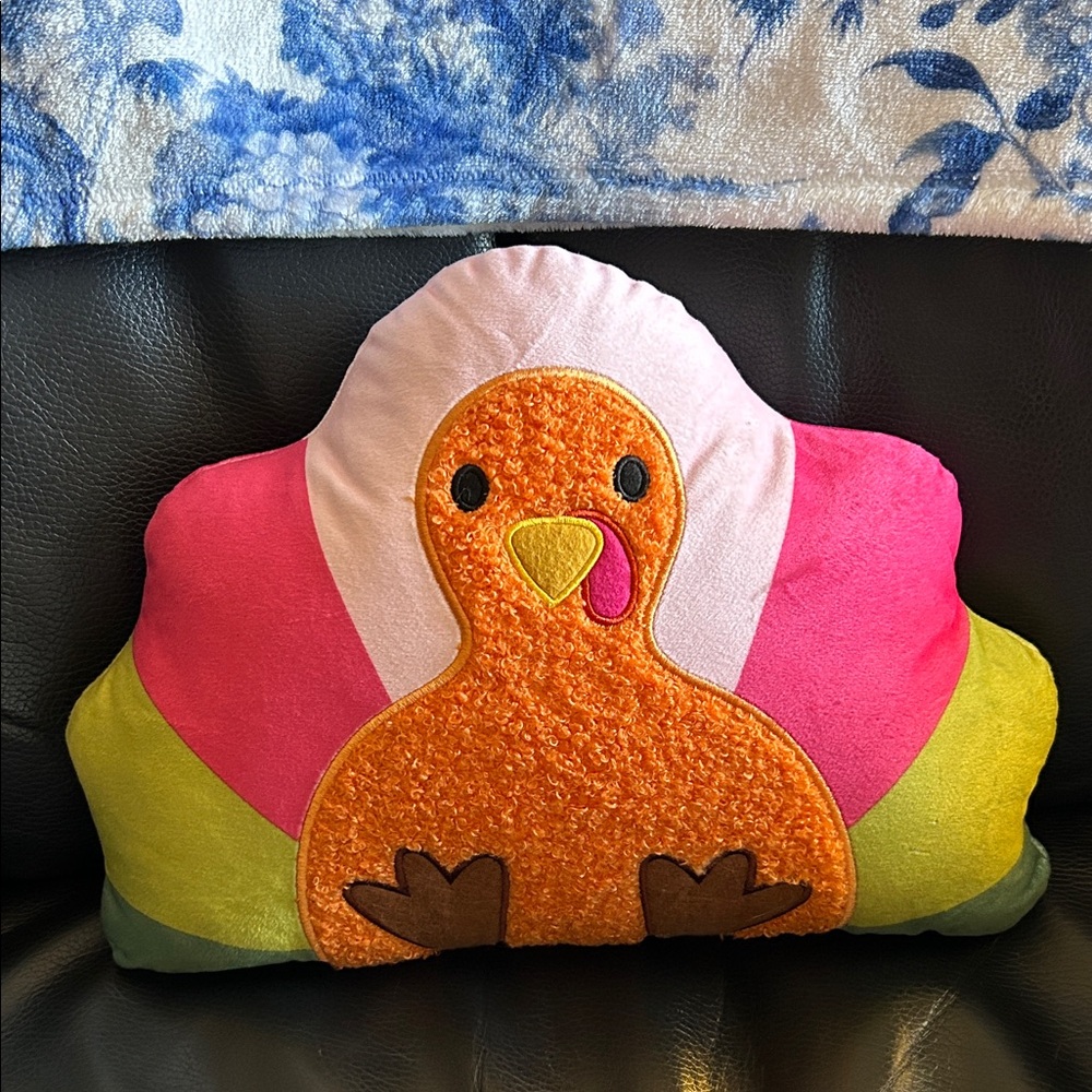 Colorful Plush Turkey Pillow 🦃🦃